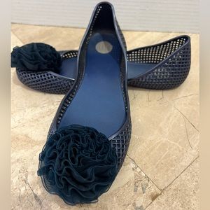 Melissa Blue Jelly Flat